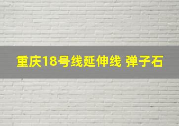 重庆18号线延伸线 弹子石